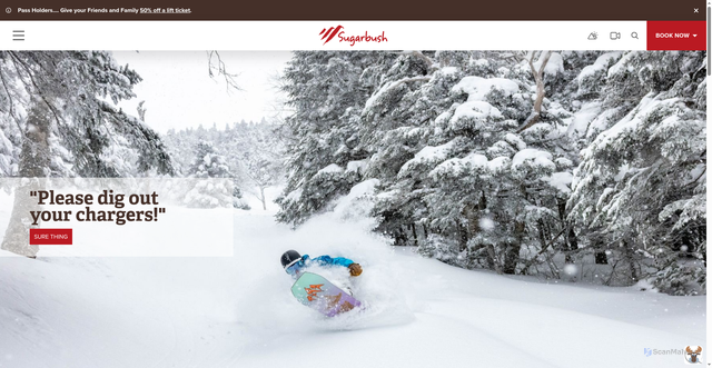 Security scan screenshot of https://sugarbush.com