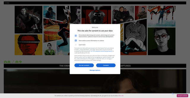 Security scan screenshot of https://tomholland.org/