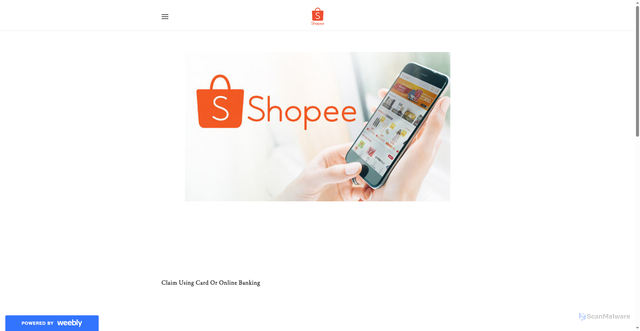 Security scan screenshot of https://baucarshopee1444.weebly.com/