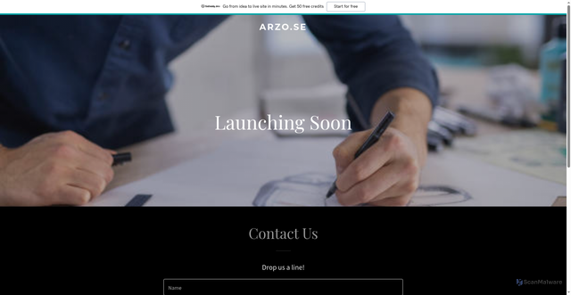 Security scan screenshot of https://arzo.se