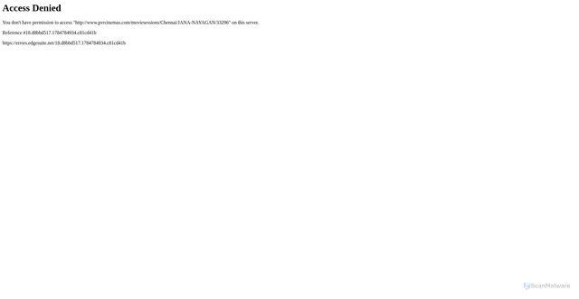 Security scan screenshot of https://www.pvrcinemas.com/moviesessions/Chennai/JANA-NAYAGAN/33296