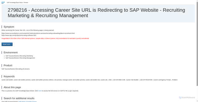 Security scan screenshot of https://jobs2web.com