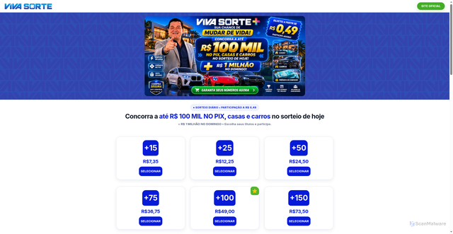 Security scan screenshot of https://vlvasorteanonovo.vercel.app/?utm_source=organicjLj6abd330e8d828a1273e44c89&utm_campaign=&utm_medium=&utm_content=&utm_term=