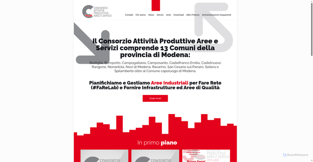 Security scan screenshot of https://www.capmodena.it/