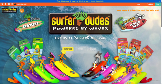 Security scan screenshot of https://surferdudes.com/?srsltid=AfmBOortNTvaytTOC5duiawpDelaG9Erd7FzFEuEaHZxr0SL9rS0rmWm