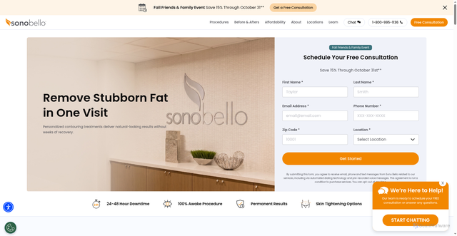 Security scan screenshot of https://sonobello.com
