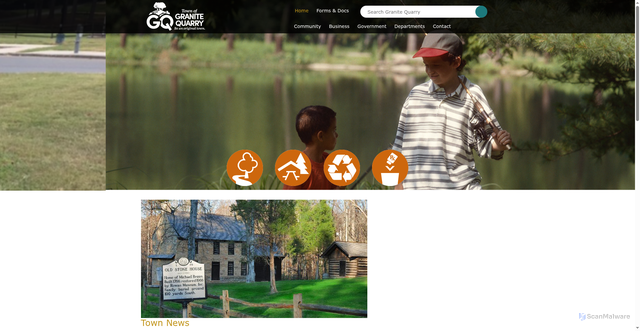 Security scan screenshot of https://www.granitequarrync.gov/