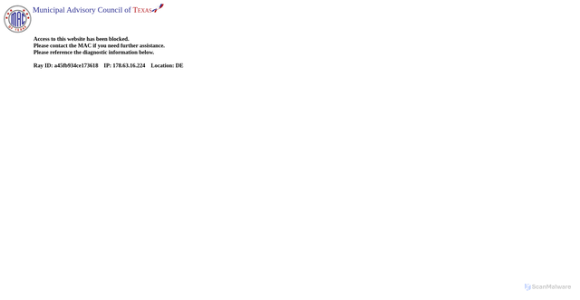 Security scan screenshot of https://www.mactexas.com