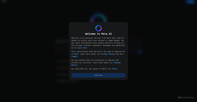 Security scan screenshot of https://meta-al-resolve.web.app/