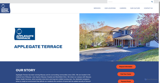 Security scan screenshot of https://applegateterracehs.com/
