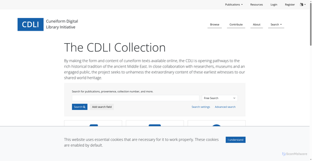 Security scan screenshot of https://cdli.earth