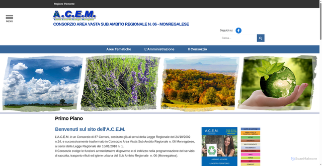 Security scan screenshot of https://www.consorzioacem.it/