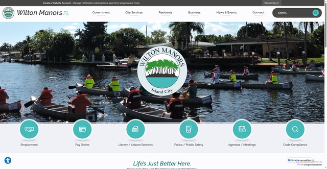 Security scan screenshot of https://wiltonmanors.gov/