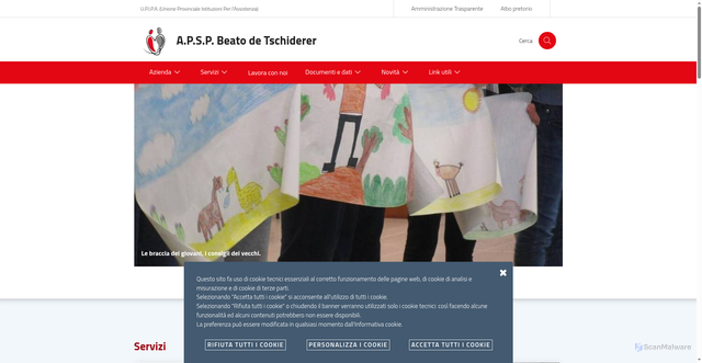 Security scan screenshot of https://www.iaps.it/