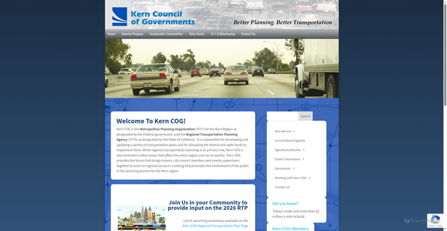 Security scan screenshot of https://www.kerncog.org/
