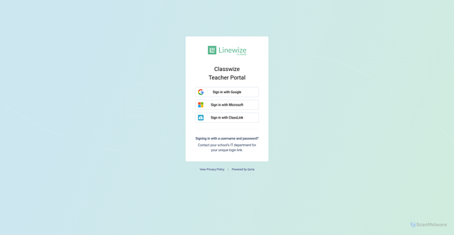 Security scan screenshot of https://us.classroom.qoria.cloud