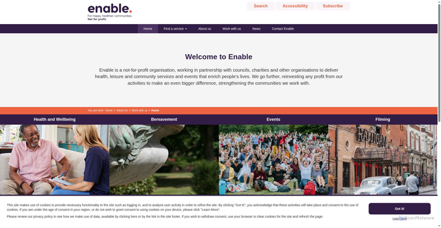 Security scan screenshot of https://www.enablelc.org