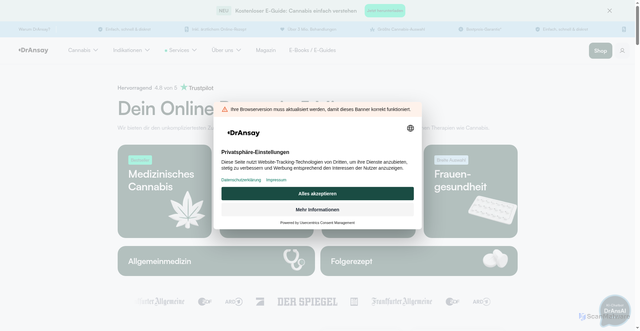 Security scan screenshot of https://dransay.com