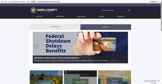 Security scan screenshot of https://www.napacounty.gov/