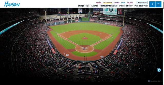 Security scan screenshot of https://www.visithoustontexas.com/things-to-do/professional-sports-teams/