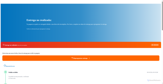 Security scan screenshot of http://seur.pass-cargo.com