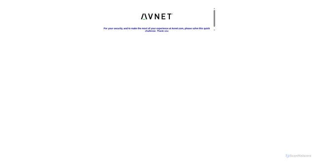 Security scan screenshot of https://www.avnet.com/apac/
