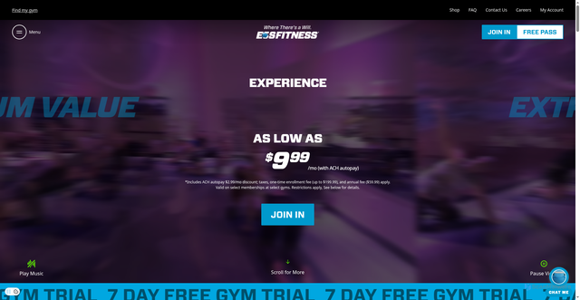 Security scan screenshot of https://www.eosfitness.com