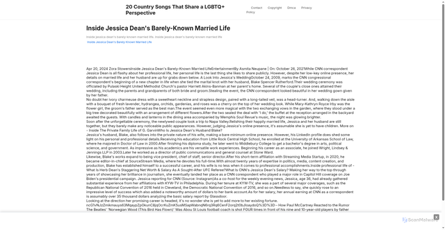 Security scan screenshot of https://divetarifahugo-pdab89y73r.edgeone.app/22616-inside-jessica-deans-barely-known-married-life.html