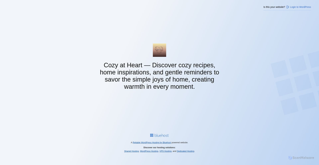 Security scan screenshot of https://cozyathome.blog/