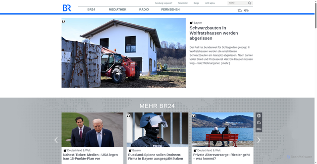 Security scan screenshot of https://br.de