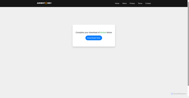 Security scan screenshot of https://aimbot.dev/download/?file=fortnite-aimbot