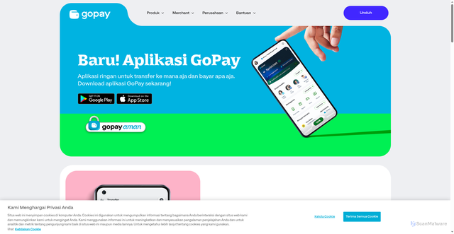 Security scan screenshot of https://gopay.co.id