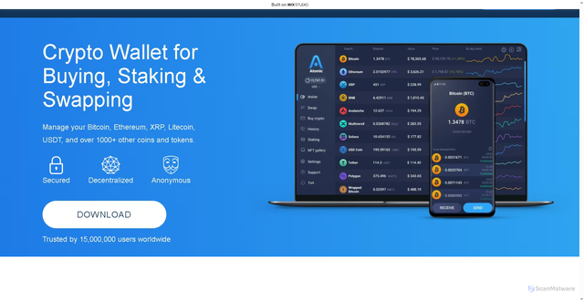 Security scan screenshot of https://atimicc.wixstudio.com/eng-us