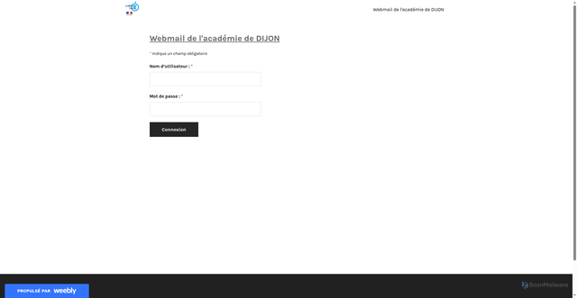 Security scan screenshot of https://dijonacademie.weebly.com/