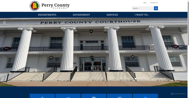 Security scan screenshot of https://www.perrycountyal.gov/