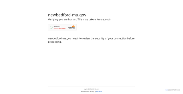 Security scan screenshot of https://newbedford-ma.gov/
