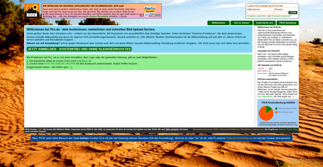 Security scan screenshot of https://up.picr.de