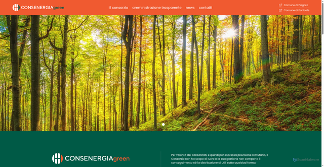 Security scan screenshot of https://www.consenergiagreen.it