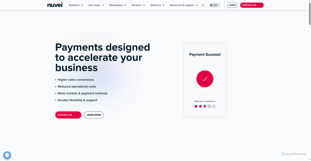 Security scan screenshot of https://Nuvei.com