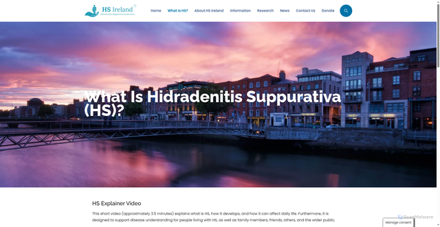 Security scan screenshot of https://hsireland.ie/what-is-hs/