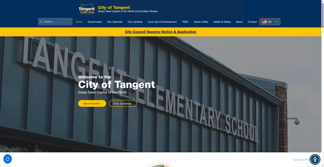 Security scan screenshot of https://www.tangentor.gov/