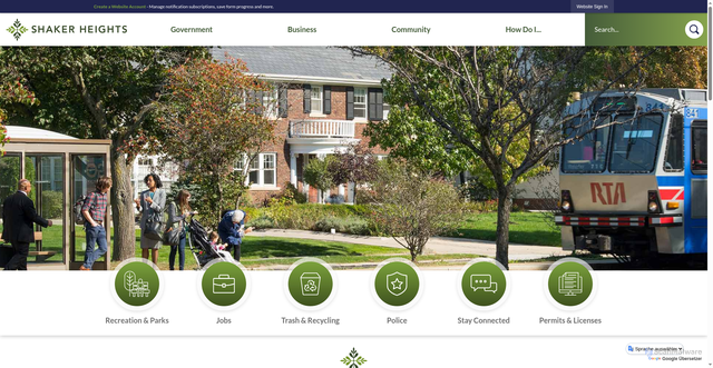 Security scan screenshot of https://shakerheightsoh.gov/