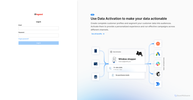 Security scan screenshot of https://legrand-plateforme.piwik.pro