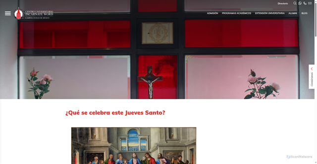 Security scan screenshot of https://www.ciw.edu.mx/que-se-celebra-este-jueves-santo-te-decimos/