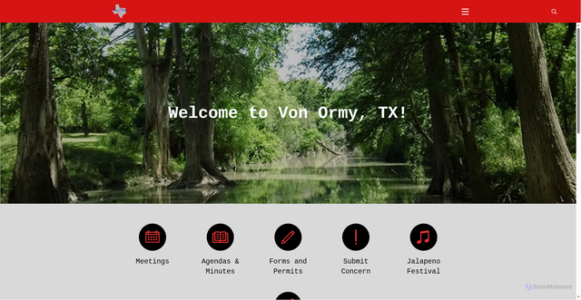 Security scan screenshot of https://vonormytx.gov/