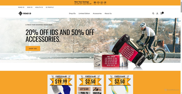 Security scan screenshot of https://roadid.com