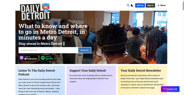 Security scan screenshot of https://www.dailydetroit.com/