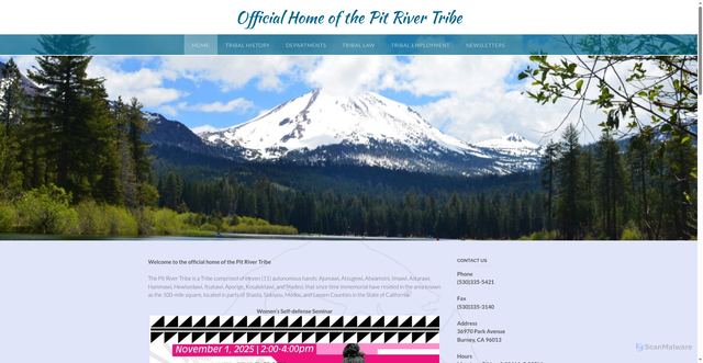 Security scan screenshot of https://pitrivertribe.gov/