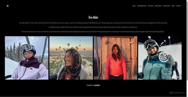 Security scan screenshot of https://www.gateway-sports.com/zoe-atkin