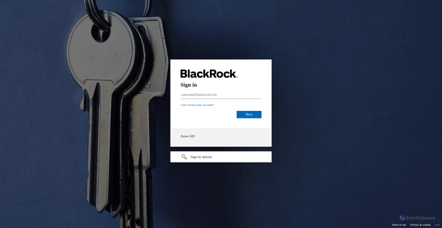 Security scan screenshot of https://blackrock.sharepoint.com